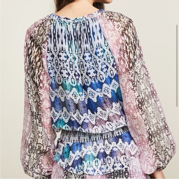 Ramy Brook Kayden Ruffle Midi Dress Size Medium - Picture 3 of 13